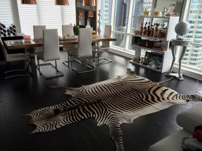 Real Zebra Skin Rugs